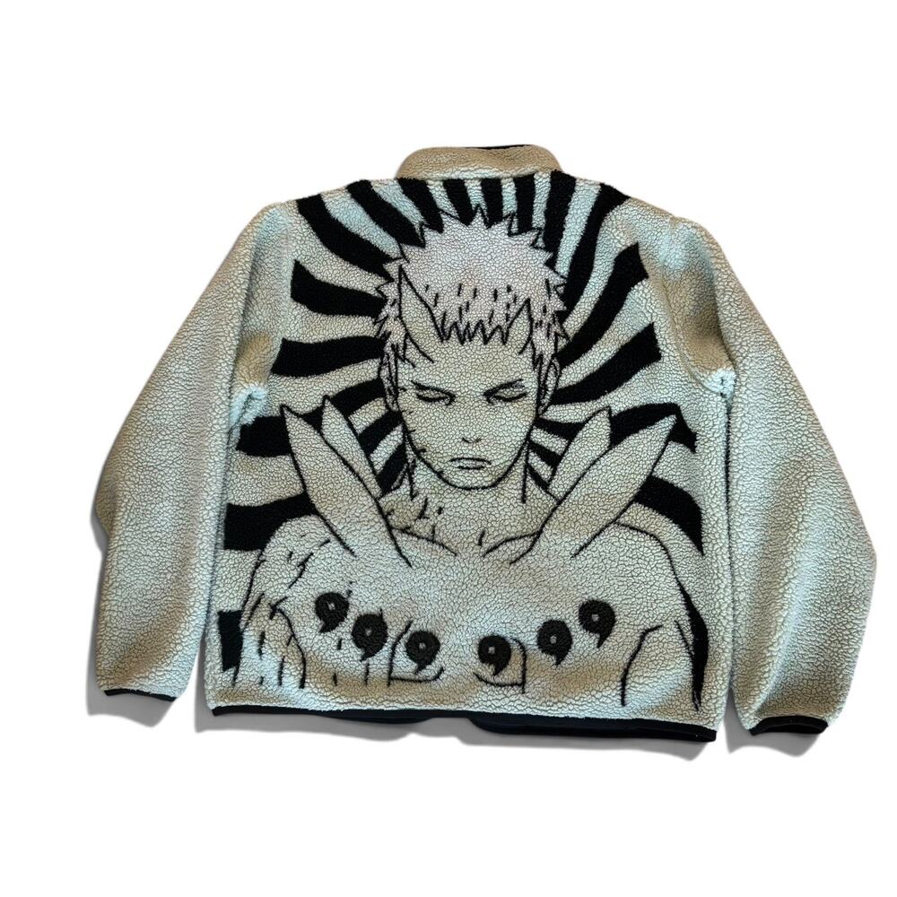 Naruto - Mint Green - Sage Mode Obito Sherpa Fleece Jacket - RARE Hypland 3XL